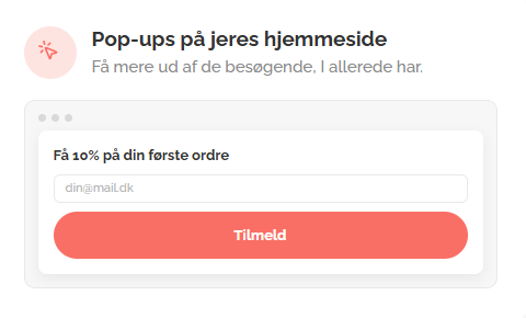 Popup - leadgenerering