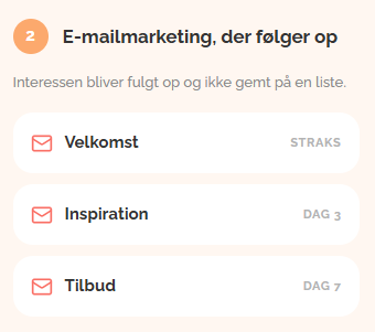 Step 2 - E-mail marketing, der følger op_mobil